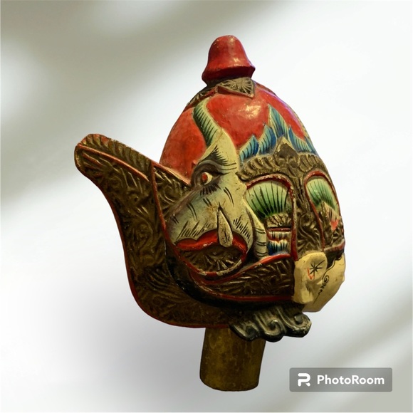 Fabulous, Antique, Hand-Made Puppet Head - Picture 6 of 9